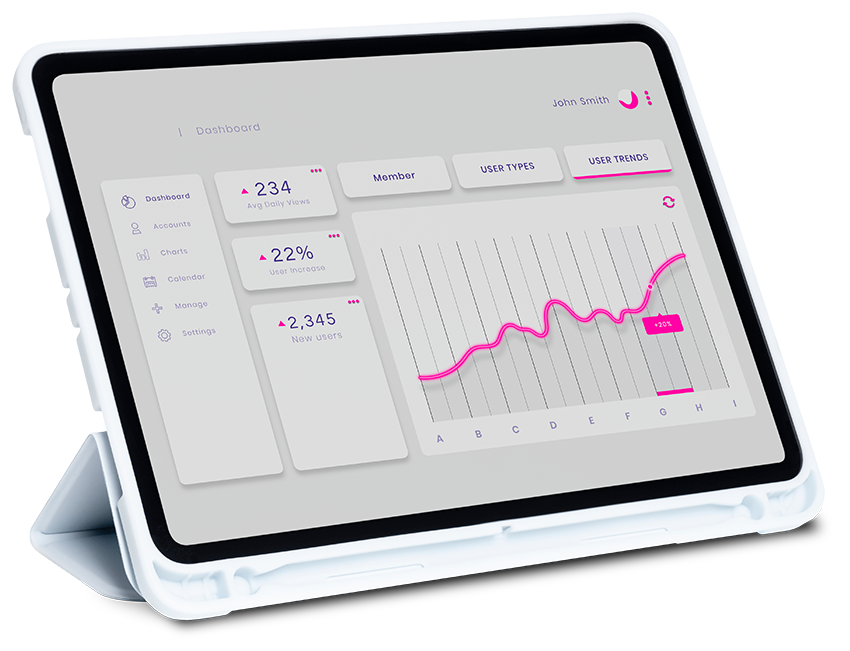 Gráfico de informes de control horario y fichaje de empleados para empresas